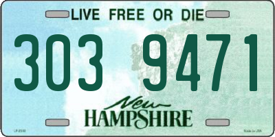 NH license plate 3039471