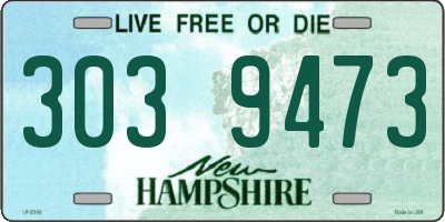 NH license plate 3039473