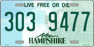 NH license plate 3039477