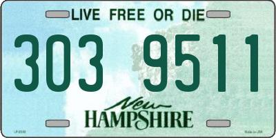 NH license plate 3039511