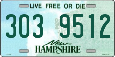 NH license plate 3039512