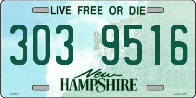 NH license plate 3039516