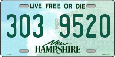 NH license plate 3039520