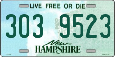 NH license plate 3039523