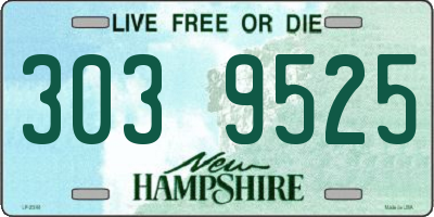 NH license plate 3039525