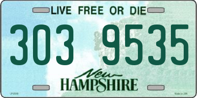 NH license plate 3039535