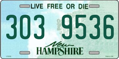 NH license plate 3039536