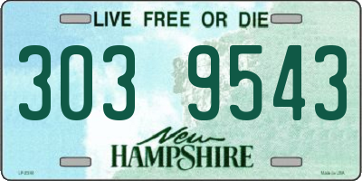 NH license plate 3039543