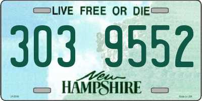 NH license plate 3039552