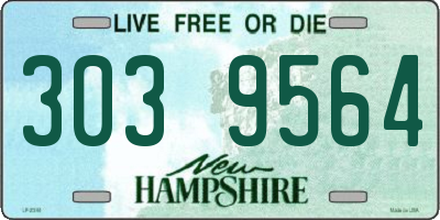 NH license plate 3039564
