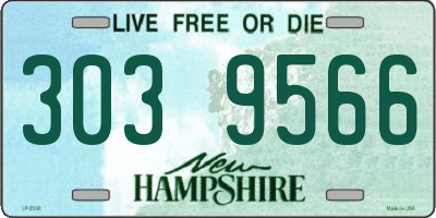 NH license plate 3039566