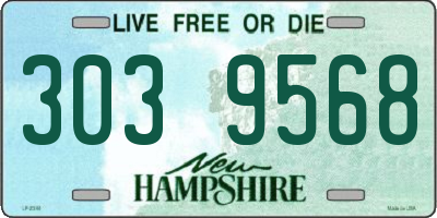 NH license plate 3039568