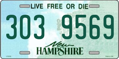 NH license plate 3039569