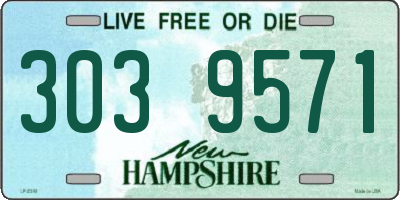 NH license plate 3039571