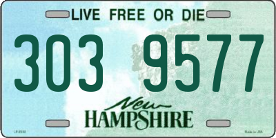 NH license plate 3039577