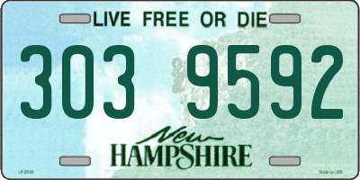 NH license plate 3039592