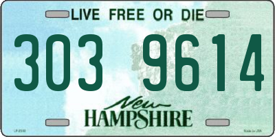 NH license plate 3039614