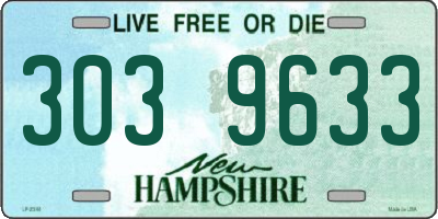NH license plate 3039633