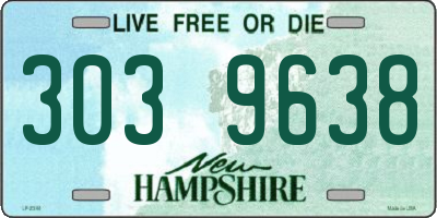 NH license plate 3039638