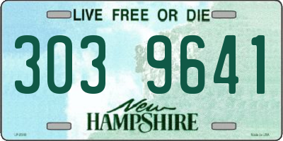 NH license plate 3039641