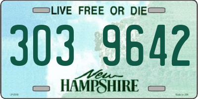NH license plate 3039642