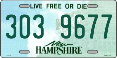 NH license plate 3039677
