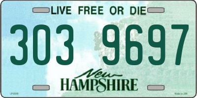 NH license plate 3039697