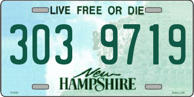 NH license plate 3039719
