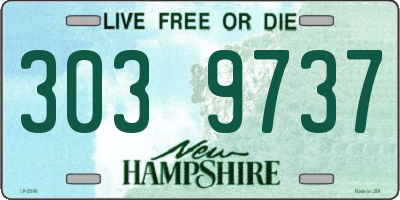 NH license plate 3039737