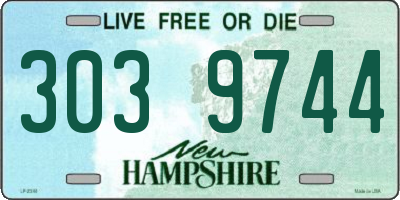 NH license plate 3039744