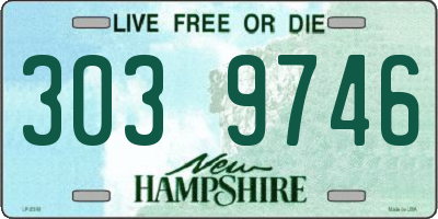 NH license plate 3039746
