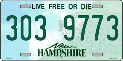 NH license plate 3039773