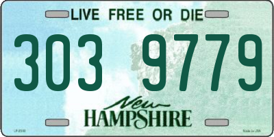 NH license plate 3039779