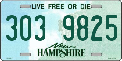 NH license plate 3039825