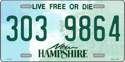 NH license plate 3039864
