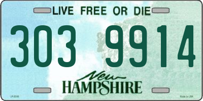 NH license plate 3039914