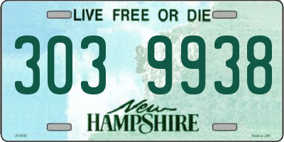 NH license plate 3039938