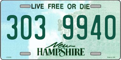 NH license plate 3039940