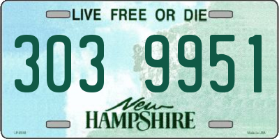 NH license plate 3039951