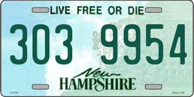 NH license plate 3039954