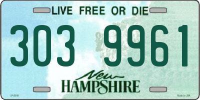 NH license plate 3039961
