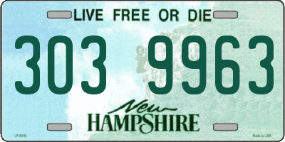 NH license plate 3039963