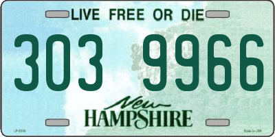NH license plate 3039966