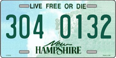 NH license plate 3040132