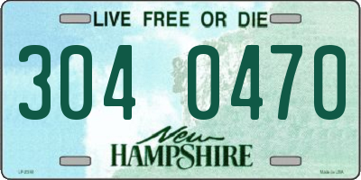 NH license plate 3040470