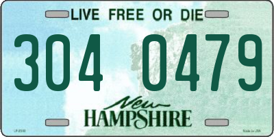 NH license plate 3040479