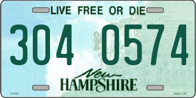 NH license plate 3040574
