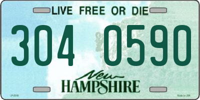 NH license plate 3040590