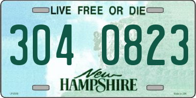 NH license plate 3040823