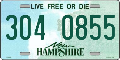 NH license plate 3040855